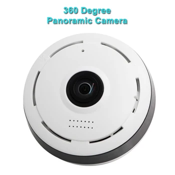 360 Wide Angle Fisheye Wifi, Mini Kamera Brezžična 1080P VR Panoramski IP Kamero Telefona APP Zaprtih Home Security CCTV kamer
