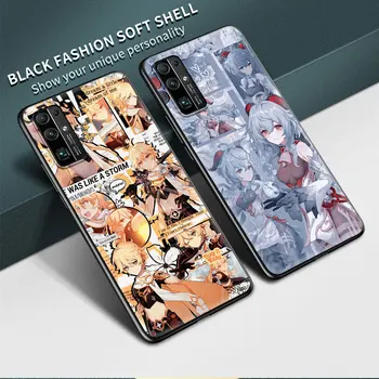 Genshin Vpliv Anime Silikonski Primeru Telefon Za Čast 20 Lite 9X Pro 8X 8 9 9C Igrajo 9A 10 30i Shockproof Hrbtni Pokrovček Coque Lupini