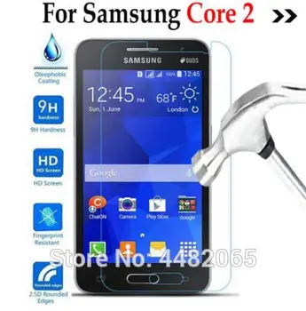 Core 2 Kaljeno steklo Pokrovček Za Samsung Galaxy Core 2 II Dous SM-G355H G355 G3559 Screen Protector zaščitno folijo Stražar