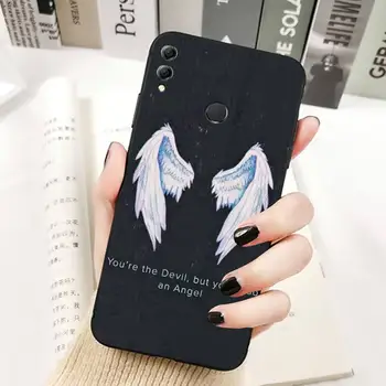 YNDFCNB Angel krila demon krila krilo Primeru Telefon za Huawei Honor 8 x 9 10 20 V 30 pro 10 20 lite 7A 9lite primeru