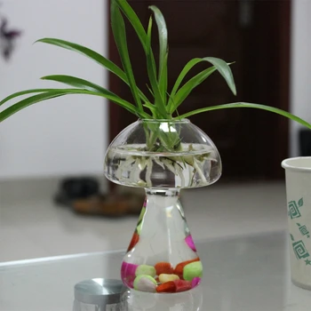 Gobova Oblikovane Steklene Vaze Lep Hydroponics Rastlin Vaza Ustvarjalne Stekla Obrti Dekor za Dom, Pisarno Dnevna Soba