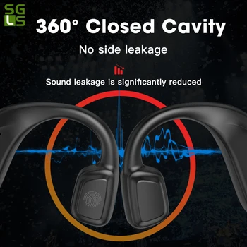 TWS Kostne Prevodnosti Brezžične Bluetooth Stereo Slušalke Športne Slušalke Nepremočljiva Teče Lahke Slušalke za Ušesa Kavelj za Slušalke