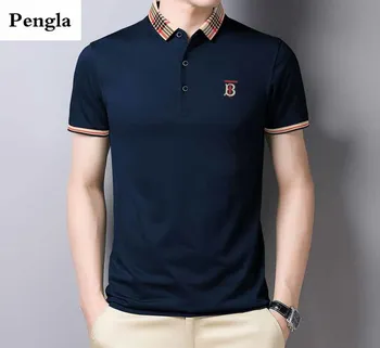 Poletje kratek Sleeve Majica Polo moški modni polo majice priložnostne Slim barva poslovni moške oblačila PL
