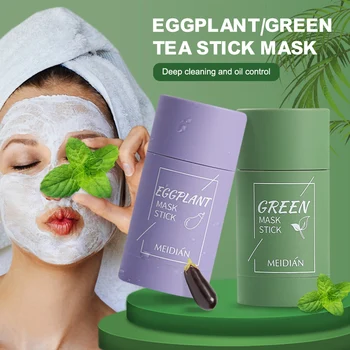 Čiščenje Zelenih Palico Zeleni Čaj Palico Masko Čiščenje z Glino Palico Masko Olje Nadzor Anti-akne Jajčevec za Nego Kože, Zob Trdna
