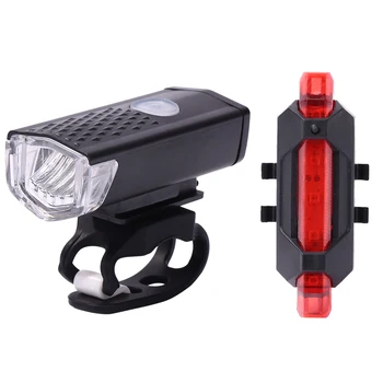 Izposoja Svetlobe USB LED Nepremočljiva Polnilni Set Gorsko Kolesarskih Spredaj Nazaj Smerniki Žarnice Svetilka Za Jahanje Na Noč
