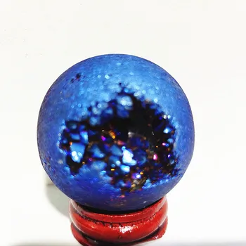 A50mm Naravne crystal grozdov beehivevug Nanašanje barve stonel doma žogo okrašena čakro zdravilnimi kristali