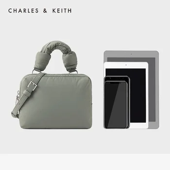 CHARLES＆KEITH Nov Prihod za Zimo 2020 CK2-50781391Ladies priložnostne modna torba zadrgo barva torbici