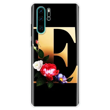 English alphabet Case For Huawei P40 Lite P10 P20 P30 Pro P Smart Z Y5 Y6 Y7 2019 Mate 20 Lite Back Cover For Honor 8S 10 20 Lit