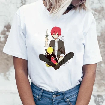 Ženske Harajuku Moda Priložnostne Tees Atentata Razredu Anime Graphic T-shirt karma akabane Natisnjeni Risanka T-shirt ženski