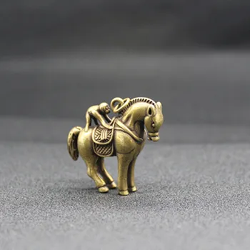 (mini) Izdelati Zanimivo Kitajski Medenina Opica Vožnja na Konju, Ugoden Kip Obesek