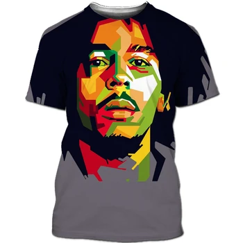 Bob Marley Majica Moški Ženske 3d Tiskanje Kratkih Oplaščeni T-shirt Glasba Rock Ulične Hip-Hop T-shirt Poletje Moda Vrhovi