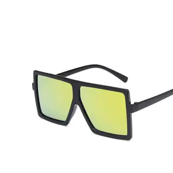 Prevelik Otrok Kvadratnih sončna Očala Moda Fantje Dekleta Barva Veliki Okvirji za Očala za Sonce Gradient Objektiv Otroci Očala UV400 AG48