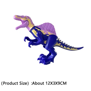 MOC Jurassic Dinozaver World Series gradniki Dino Velociraptor T-Rex Triceratops Indominus Rex Številke Opeke Igrače