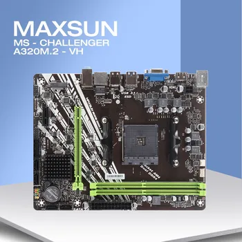 MAXSUN Polno Nove matične plošče in Kombinirani AM4 A320M.2-NK AMD DDR4 4G 2666MHz Reže za Pomnilnik Ram CPU AM4 200GE VGA Mainboard za Namizje