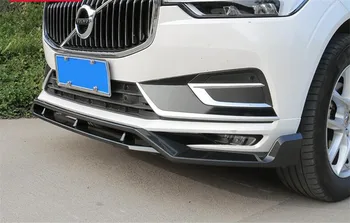 New Visoke kakovosti ABS barva & ABS ogljikovih vlaken Odbijača Spredaj Ustnice Zaščitnik Zalivu Za Volvo XC60 2018 2019 2020 2021