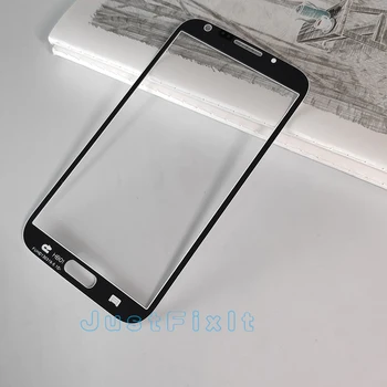 10pcs/veliko Za Samsung Galaxy Note 2 N7100 GT-N7100 N7105 Note2 LCD-Zaslon na Dotik Plošče Spredaj Steklo objektiv Deli