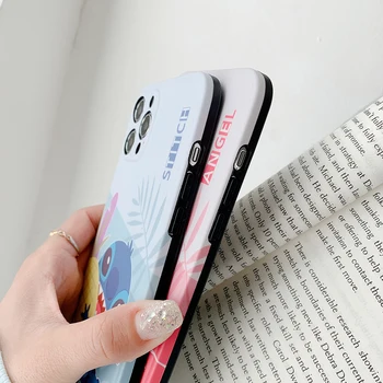 Novo 2021 Lilo šiv Disney Primeru Telefon za iPhone 11 12 PRO Max X XR XS Mehko TPU 3D Tiskanja Risanka Pametni Telefon Zaščitni Lupini