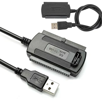 USB 2.0, Naj IDE, SATA Adapter Pretvornik-Kabel 2,5 3,5-Palčni Trdi Disk HD