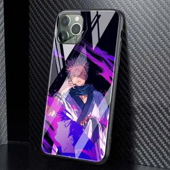 Kul Anime Jujutsu Kaisen Kaljeno Steklo Primeru Telefon Za iPhone Mini 12 11 Pro Max 7 X XR 6 Plus XS 6S 8 SE 2020 Fundas Lupini