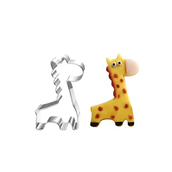 Žirafa Modelček Iz Nerjavečega Jekla Piškotov Nož Peko Sadje Kuhinja Orodja Plesni Reliefi Tiskanje