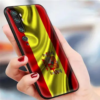 Špansko Zastavo Španije Primeru Telefon za Xiaomi Mi Poco X3 NFC M3 F1 10T Pro 5G Opomba 10 A2 8 Lite 9T CC9 CC9E TPU Mehko Kritje Lupini