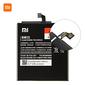 Xiao mi Originalni BM35 3080mAh Baterija Za Xiaomi Mi 4C M4C Mi4C BM35 Visoke Kakovosti Telefon Zamenjava Baterije +Orodja