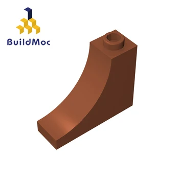 BuildMOC 18653 1x3x2 ukrivljen opeke gradniki Deli DIY Izobraževalne Klasična blagovno Znamko dar Igrače