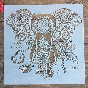 30 * 30 cm velikost diy obrti Živali slon plesni slikarske šablone ožigosan foto album reliefni papir, kartice za les, tkanine,steno