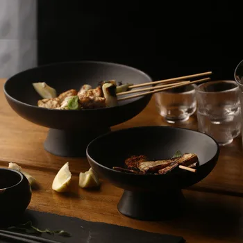 Japonski slog Keramike Ploščo, Torto Sadja Sladica Visok Krožnik Večerja Glavna jed Plošče Ustvarjalnost Tabela Pladenj Posoda