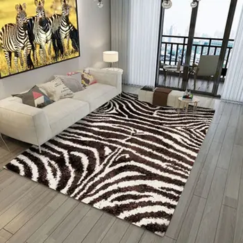 Doma dekoracijo zebra vzorec preprogo, dnevna soba, spalnica mehko preprogo nedrseča talna obloga vpojne preprogo