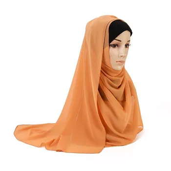 Enobarvni Nacionalni Pearl Šifon Mehurček Šal Headscarf Žensk Kritje Dekorativni Šal Šal, glavo, šal hidžab ženske šifon