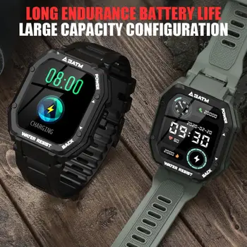 1.69 Palčni Smartwatch Moških Poln na Dotik Multi-Sport Mode Bluetooth-združljivo Pametno Gledati Ženske Srčnega utripa Za IOS Android