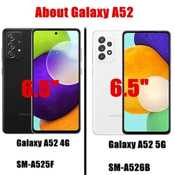 Za Samsung Galaxy A52 Primeru Candy Barve, Pokrovček Reže za Kartice Poslovnega Primera Za Samsung A52 5G SM-A526B 4G SM-A525F Kritje 6.5