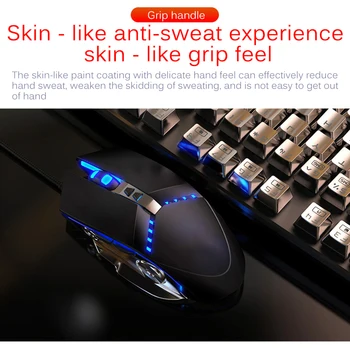 Tipkovnice Miške Slušalke Nastavite Tipkovnico Gaming Miška Mehanske Občutek RGB LED Osvetljen Gamer Tipkovnice USB, Žična Tipkovnica