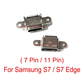 10 KOS Original 7 / 11 Pin Micro USB Polnjenje prek kabla USB Vrata Dock Priključek za Vtičnico Priključite Priključek Za Samsung Galaxy S7 Rob G930 G930F G935