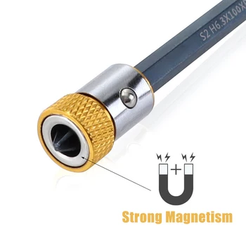 Univerzalni 6,35 mm Magnetni Obroč Zlitine Magnetni Obroček za izvijače Anti-korozijska Močno Magnetizer Drill Bit Magnetni Obroč