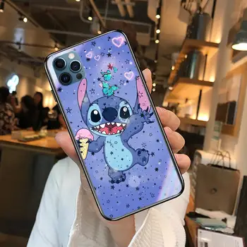 Stitch Anime Telefon Primerih kritje Za iphone 11 Pro Max primeru 12 8 7 6 S XR PLUS X XS SE 2020 mini mobilni mobilni lupini funda vrečko
