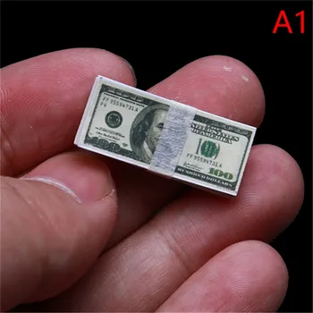 1/12 Obsega Ustvarjalno Mini Dolarjev Euro Denar Miniaturni Bankovcev Za Otroke, Igrače, Darila Lutke Miniaturni Dodatki