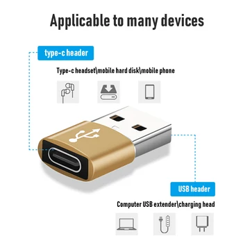 NOVE 2x USB 3.1 Tip C Ženski USB 3.0 Tip A Moški Adapter za Sinhronizacijo Podatkov+Polnjenje 23*12*5 mm za Miške, Tipkovnice, USB Flash Disk