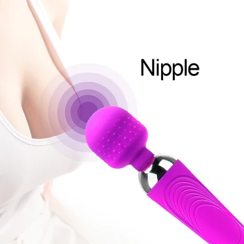Vibracijska Dildo Klitoris Stimulator AV Vibrator Erotična Ženska Masturbator Močan Čarobno Palico G Spot Massager Sex Igrače za Ženske