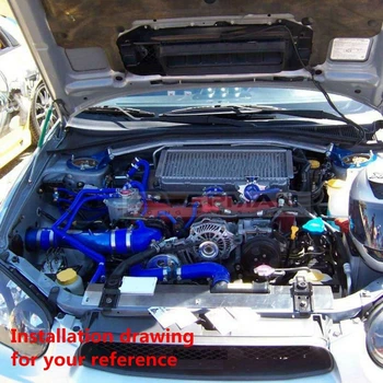 Silikonski Turbo Intercooler Radiator Cev Komplet Za Subaru Impreza GRB WRX STI 08-10 (2pcs) EP-SBR006