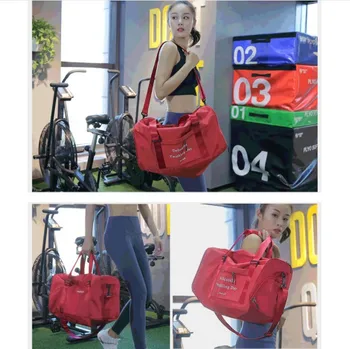 Veliko zmogljivosti potovalna torba, ženska športna torba, eno-ramo prenosni fitnes joga vreča, torba usposabljanje, lahka prtljage vrečko