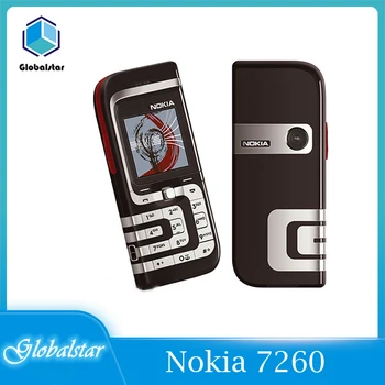7260 Original Prenovljen Nokia 7260 Mobilni Telefon Stare Poceni Telefon Zlato barvo prenovljen