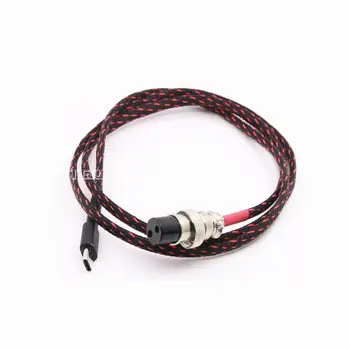 Novo 1M GX16 2Pin, da USB Tip-C DC Napajalni kabel za Linearno PSU LPS Hi-Fi DC napajalni kabel