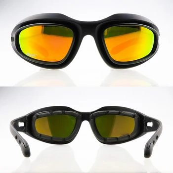 C5 Polarizirana Taktično Očala Photochromic Kolesarska Očala UV400 Airsoft Varnost zaščitna Očala za Športe na Prostem Očala sončna Očala