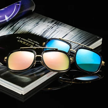 ZXRCYYL Nov Modni, Klasični Prevelik sončna Očala Moški Ženske Luksuzne blagovne Znamke, Oblikovanje Kovin, Velik Okvir sončna očala UV400