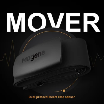 Šport Magene Mover H64 Srčnega utripa Bluetooth 4.0 ANT Senzor Z Prsih Trak Dvojni Način Računalnik Kolo Wahoo Garmin BT